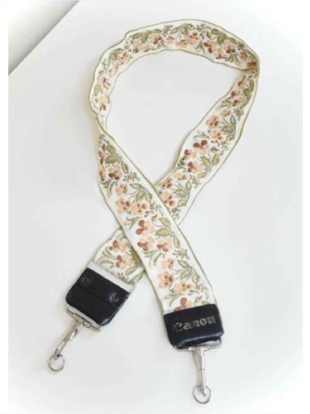 Vintage Canon Floral Camera Neck Strap